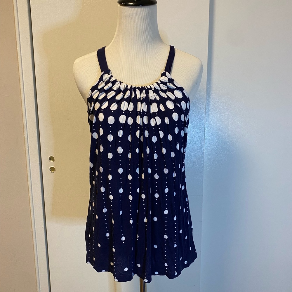 I.N.C tank // navy blue & white // excellent condition
